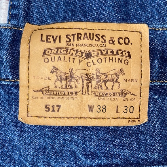 VINTAGE Levi’s 517 Dark Wash Orange Tab 1992 - Picture 12 of 16